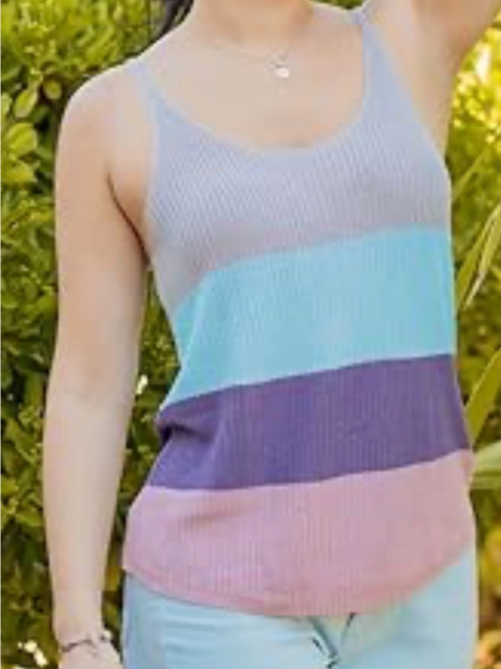 Women’s Knitted Cami Tank Top, scoop neck “ Never Worn”